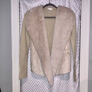 *CACHE* Faux Fur Knit